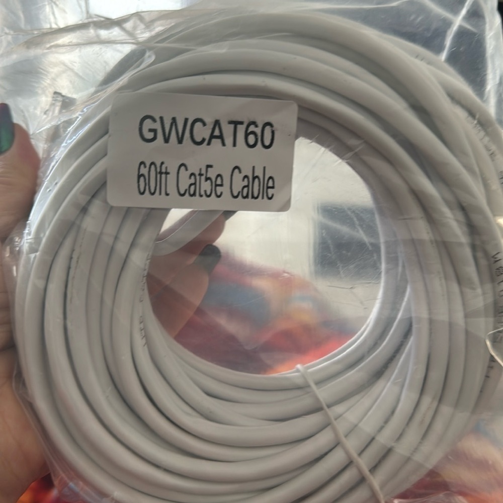 4 Brand new 60 ft Cat5e cable with RJ45 connector from GW Security - Picture 4 of 7